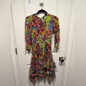 Colorful Floral Kids Formal Dress